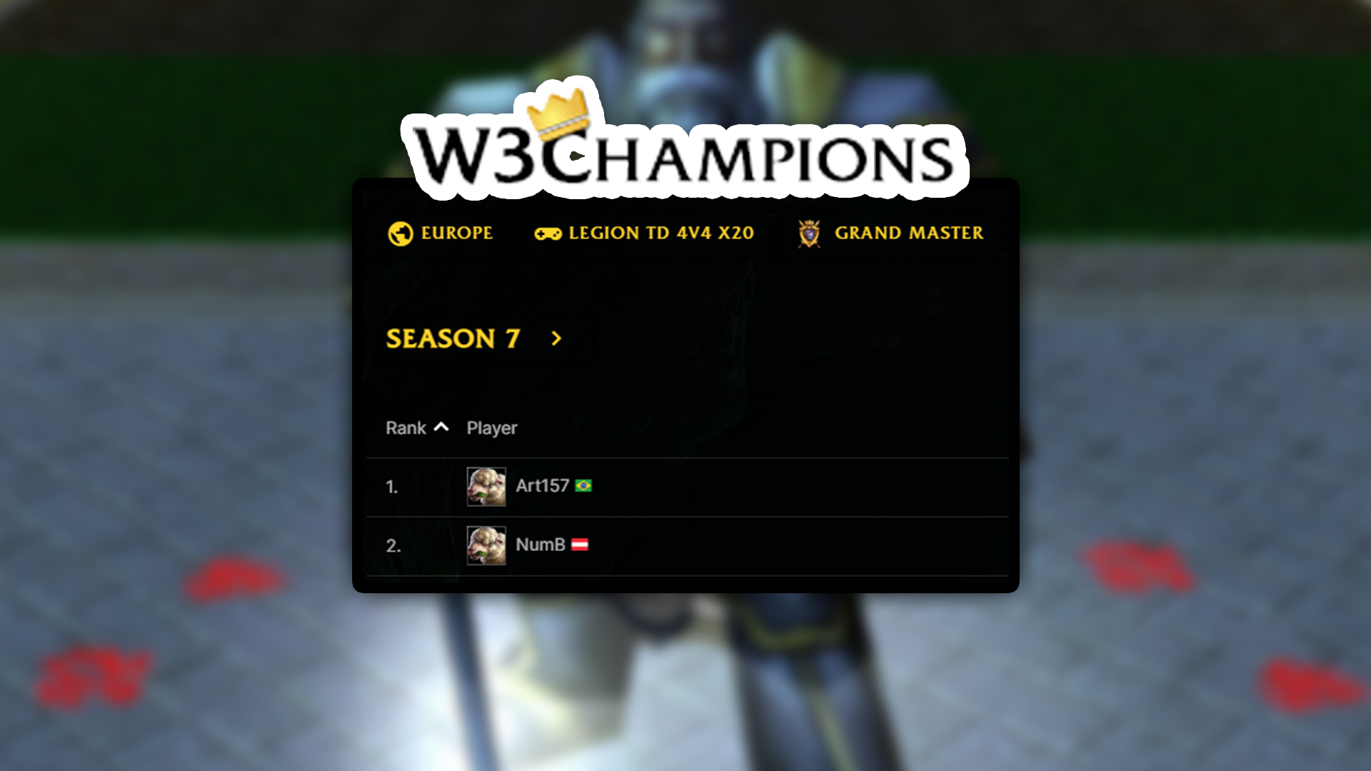 Warcraft 3 W3Champions Brasil Legion TD